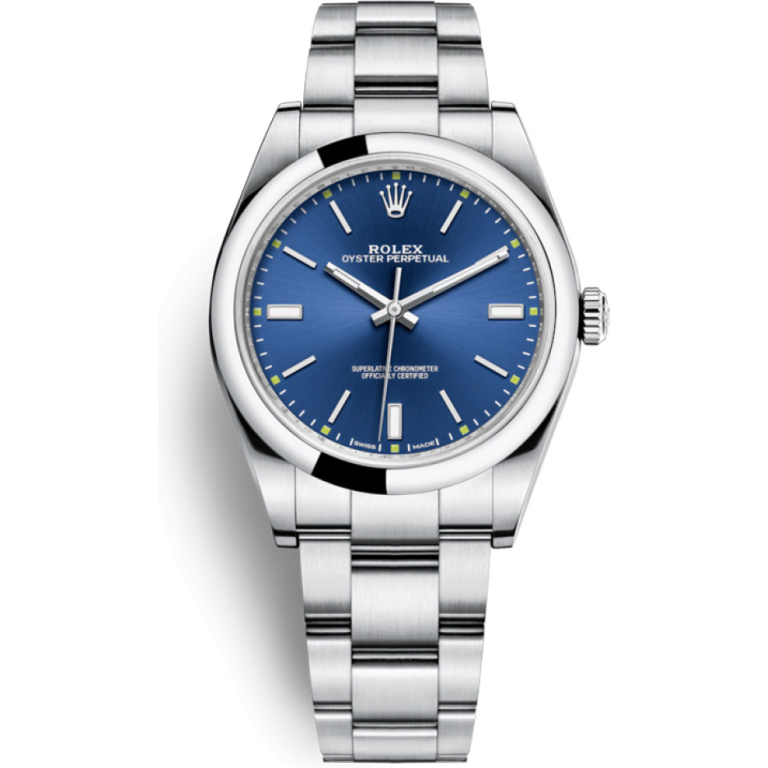 Rolex Oyster Perpetual 39 синий циферблат